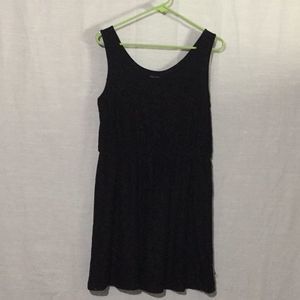 kensie Black Lace Lined Sleeveless Dress Medium